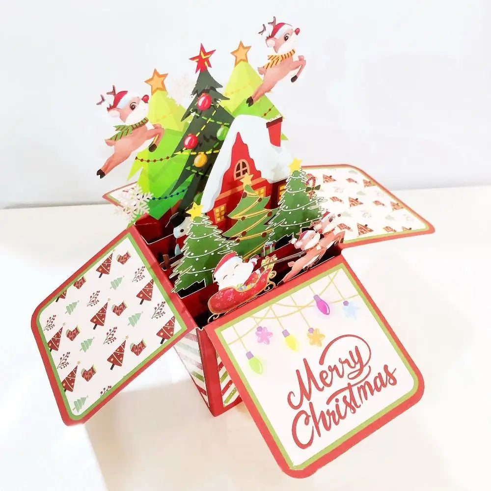 FlutterJolly Christmas Pop-Up Cards — Santa Surprse