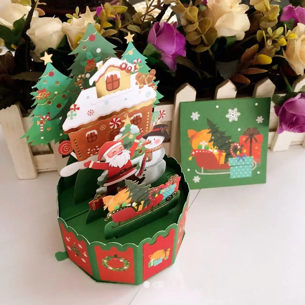 FlutterJolly Christmas Pop-Up Cards — Santa’s Sleigh Ride