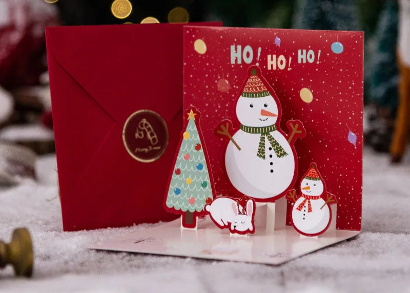 FlutterJolly: Snowman Pop-Up Cards — Snowman Gift