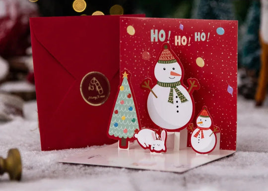FlutterJolly: Snowman Pop-Up Cards