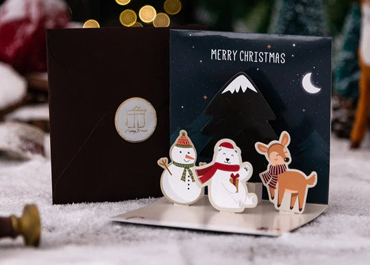 FlutterJolly: Snowman Pop-Up Cards
